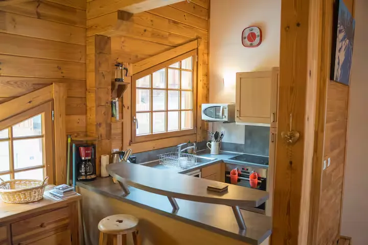 open plan kitchen