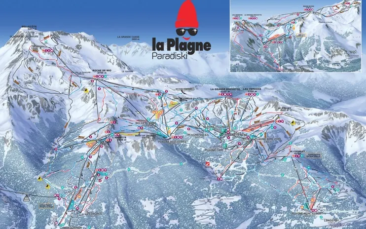 Piste Map La Plagne